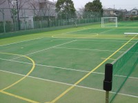 テニス+フットサル兼用コート工事写真5