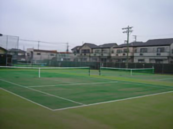 テニスコート新設工事完了後の様子