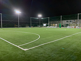 サッカー場　フットサル場人工芝工事　風景2
