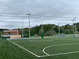 サッカー場　フットサル場人工芝工事　風景3