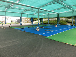 テニスコート　インドアテニスコート　風景1